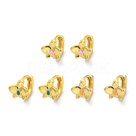 Brass Hoop Earring EJEW-C088-36G-1