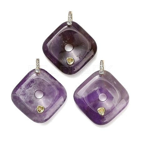 Natural Amethyst Pendants GG-CBA4625-04G-03-1