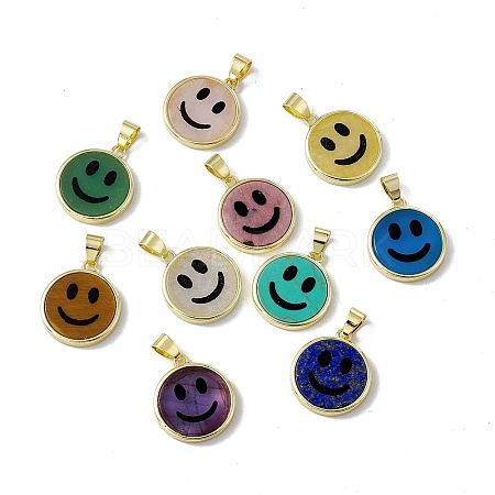 Natural & Synthetic Mixed Gemstone Pendants G-G977-06G-1