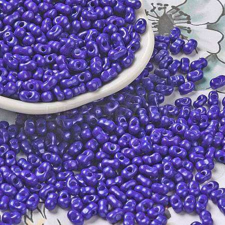 Baking Paint Glass Seed Beads SEED-K009-01A-09-1