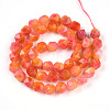 Dyed Natural White Jade Beads Strands G-T139-8mm-45V-3