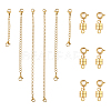 6Pcs Brass Magnetic Clasps with Springs Clasps FIND-YW0007-71G-1