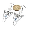201 Stainless Steel Butterfly Dangle Earrings EJEW-TA00367-02-3
