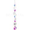 1Pc Iron Big Pendant Decorations DJEW-CN0001-37C-1