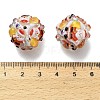 Christmas Theme Polymer Clay Rhinestone Beads with Resin X-RESI-Z045-01A-3
