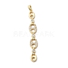 Brass Micro Pave Cubic Zirconia Big Pendants KK-C164-01B-G-1