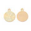 Brass Charms X-KK-R037-223G-1