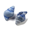 Dyed & Heated Natural Blue Aventurine Carved Figurines DJEW-L023-H07-2