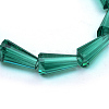 Transparent Glass Bead Strands X-GLAA-R170-6x12-01G-2