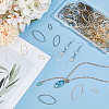270Pcs 9 Styles Brass Linking Rings KK-OC0001-50-5