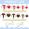 54 Bags Heart Plastic Safety Craft Noses FIND-PH0028-79-2
