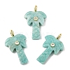 Natural Amazonite Carved Pendants G-C282-04D-1