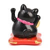 ABS Plastic Solar Powered Maneki-neko Figurines LS-DJEW-B017-01A-04-3