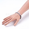 Natural Angelite Stretch Bracelets BJEW-JB03739-05-3
