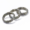 Natural Labradorite Beaded Stretch Bracelets BJEW-S137-14-2