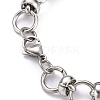 304 Stainless Steel Link Chain Bracelets BJEW-Z011-11P-2