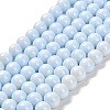 Painted Glass Bead Strands DGLA-S071-8mm-B15-1