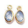 Eco-Friendly Brass with Glass Pendants KK-K268-01J-2