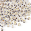 Biyun 500Pcs 5 Styles Plating Acrylic Beads SACR-BY0001-03-13