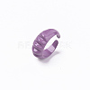 Spray Painted Alloy Cuff Rings RJEW-T011-33F-RS-3