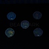UV Plating Luminous Transparent Acrylic Beads OACR-P010-05B-4