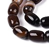 Dyed Natural Banded Agate Beads Strands G-T144-44B-3