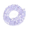 Electroplate Transparent Glass Beads Strands LS-EGLA-Q139-01A-A23-2