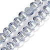 Electroplate Transparent Glass Beads Strands EGLA-B011-08A-PL04-1