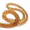 Baking Paint Transparent Glass Round Bead Strands LS-DGLA-Q022-6mm-05-3