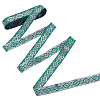 Ethnic Style Polyester Jacquard Ribbon OCOR-WH0078-478A-01-1