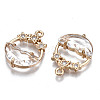 Faceted Transparent Glass Pendants GLAA-T020-18H-3