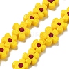 Handmade Millefiori Lampwork Beads Strands LAMP-F035-09L-1