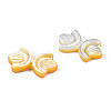 Natural Yellow Shell Beads SSHEL-S258-105B-3