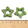 Star Shape Polymer Clay Rhinestone Beads CLAY-NH0001-06I-3