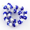 Mushroom Handmade Lampwork Beads Strands LAMP-R116-12-1