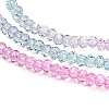 Transparent Painted Glass Beads Strands DGLA-A034-T2mm-A10-4