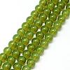 Baking Paint Glass Beads Strands DGLA-Q023-6mm-DB21-1