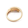 Brass Micro Pave Cubic Zirconia Rings RJEW-R146-15G-2