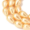 Electroplated Shell Pearl Beads Strands BSHE-C010-01B-3