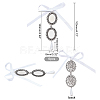 SUPERFINDINGS 6Pcs Acrylic Imitation Pearl Pendant Decoration AJEW-FH0002-56-2