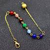 Natural Gemstone Dowsing Pendulums Chains PW-WG739B0-02-1