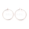 Brass Wine Glass Charm Rings Hoop Earrings X-EC067-2RG-1