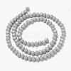 Opaque Solid Color Glass Beads Strands EGLA-A034-P1mm-D10-2