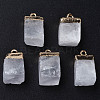 Natural Quartz Crystal Pendants G-Q998-035G-1