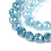 Anti-Tarnish Electroplate Glass Beads Strands GLAA-N064-8mm-11-4