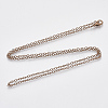 Brass Cable Chains Necklace Making MAK-N029-01R-2