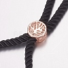 Nylon Twisted Cord Bracelet Making MAK-F019-5