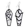 Halloween Coffin Acrylic Dangle Earrings FS-WG35652-03-1