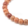 Natural Mixed Gemstone Beaded Stretch Bracelet BJEW-JB07731-7