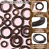 35Pcs Wood Jewelry Findings Coconut Linking Rings COCO-YW0001-01-5